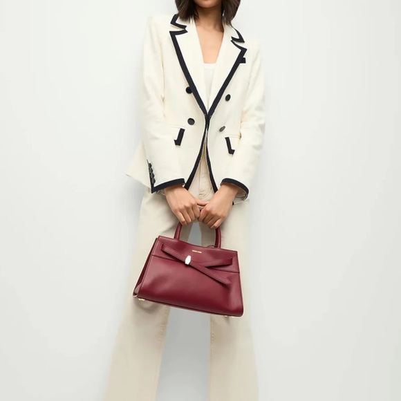 Veronica Beard ivory and navy Women's Blazer - Picture 3 of 5
